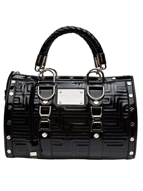 versace patent leather bag|versace purses.